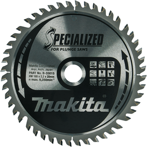 B-33015 - Saw Blade TCT Specialized, 165x20x48T, For Wood